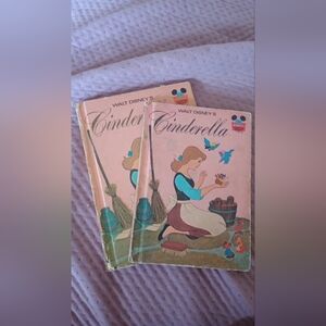 DISNEY - (2) 1974 Cinderella Hardback
